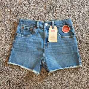 Levi's Girls Mini Mom Light Blue Jean Shorts